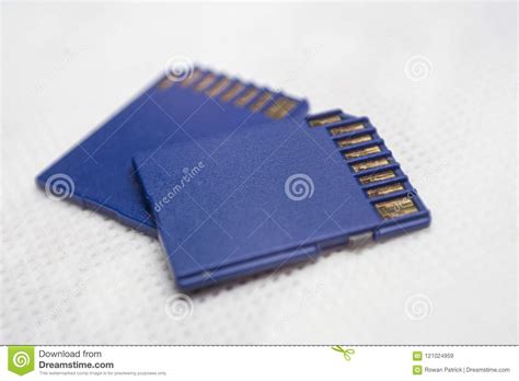 blue sd cards stock image image  data object technology