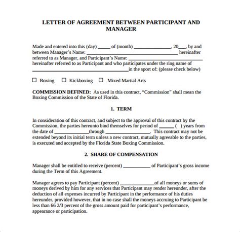 letter  agreement   documents   word