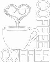 Coffee Coloring Pages Printable Cup Color Getcolorings sketch template