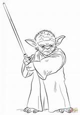 Yoda Wars Coloring Star Pages Printable Lightsaber Drawing Kids Print Supercoloring Sheets Color Clipart Characters Book Cartoon Do Lego Draw sketch template