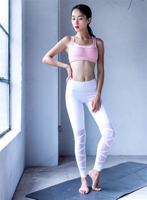 new gauze rope tied yoga trousers breathable quick drying
