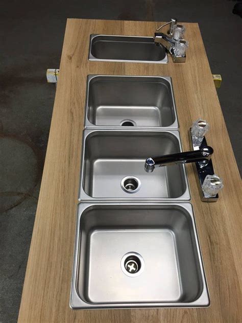 business industrial standard  compartment sink extra  set