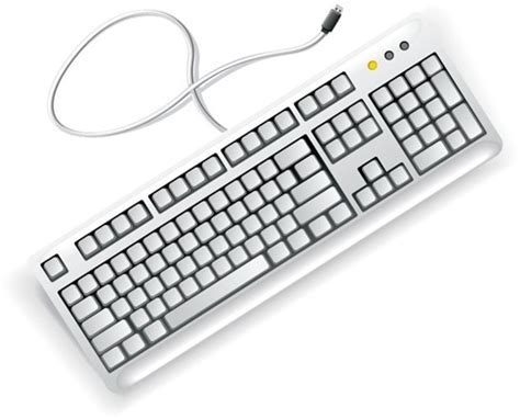 white computer keyboard vector  vector graphics   web