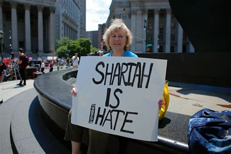 anti sharia demonstrators hold rallies in cities across the country