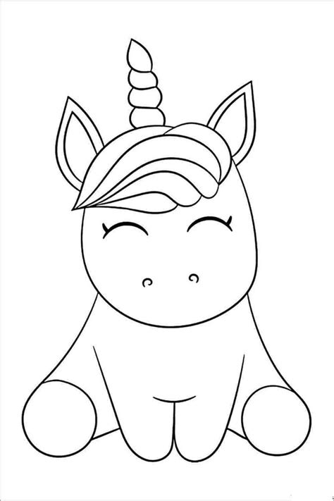 printable baby unicorn coloring pages karissaoihammond