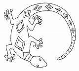 Aboriginal Australie Maternelle Lizard sketch template
