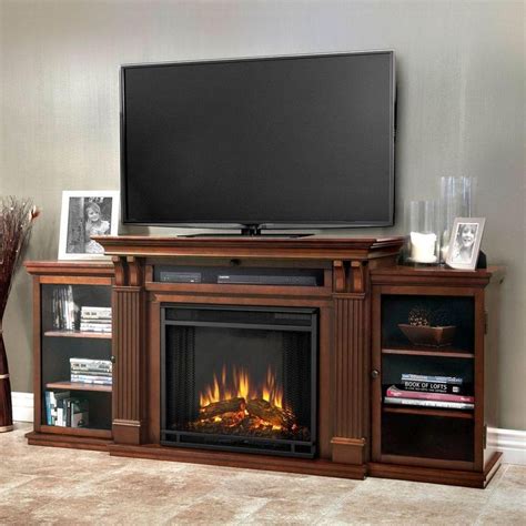 real flame calie entertainment   media console electric fireplace