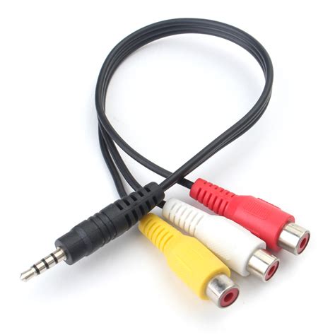 mm mini av male   rca female audio video cable stereo jack adapter cord ebay