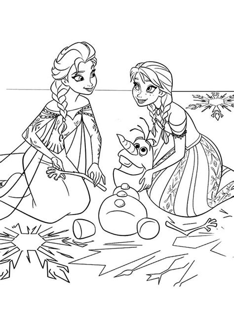 frozens olaf coloring pages  coloring pages  kids elsa