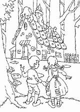 Hansel Gretel Worksheets House Coloring Pages Kids Printable sketch template