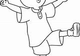 Caillou Coloring4free Coloring Pages Cartoons Printable 1434 Having sketch template
