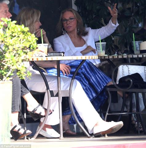 raquel welch 73 looks stunning as she steps out for lunch daily mail online