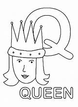 Queen Letter Uppercase Pages2color Numbers Letters Cookie Copyright sketch template