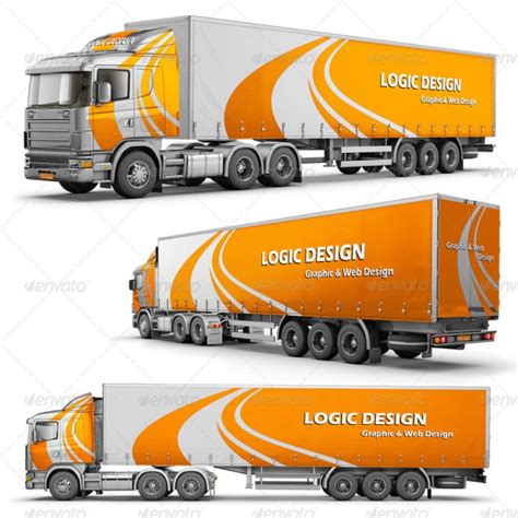 truck mockup psd  trucks branding  premium downloads layerbag