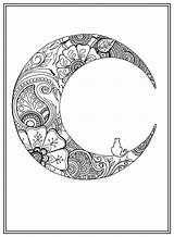 Henna Crescent Template sketch template