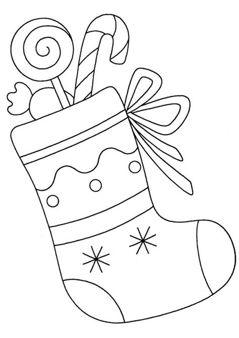 printable stocking coloring pages