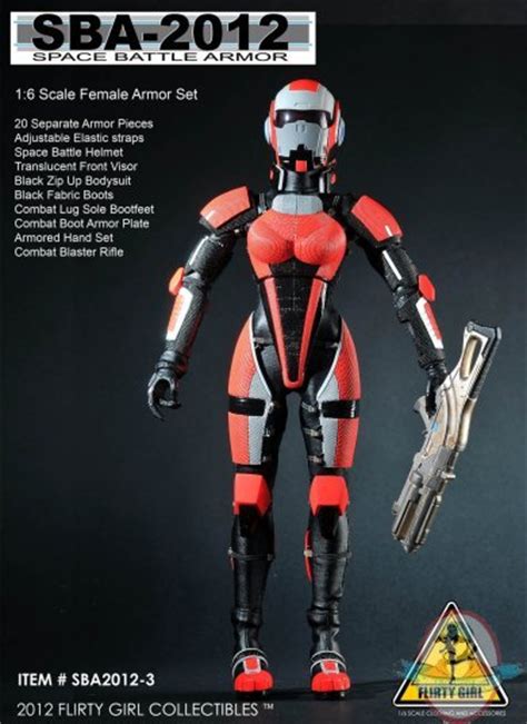 1 6 Scale Red Space Battle Armor Set By Flirty Girl