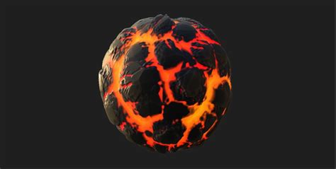 artstation substance designer lava ball