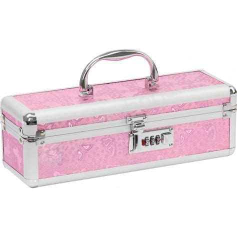 lockable medium sex toy case pink buy pink vibrator box