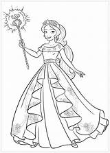 Elena Avalor Coloring Pages Kids Princess Disney Printable Coloriage Few Details Sheets Popular Characters Coloriages Pour Sheet Print Template sketch template