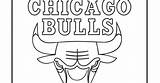 Coloring Pages Nba Bulls Chicago Logo sketch template