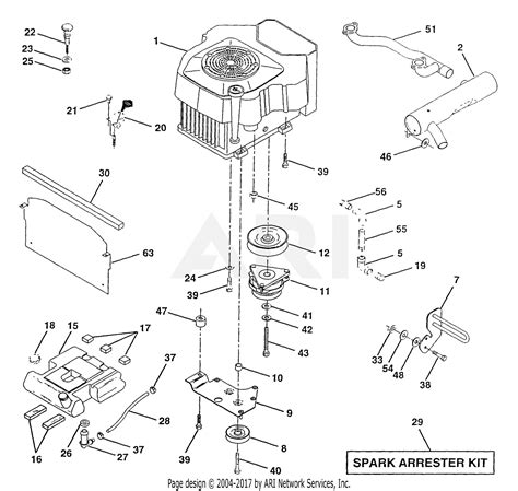 poulan ppa tractor parts diagram  engine