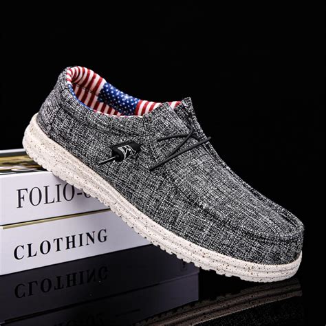 mens casual breathable linen shoes loafers clothing shoes jewelry