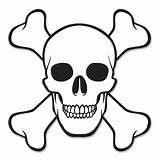 Skull Pirate Cutout Coloring Pages Stencil Party Kids Choose Board Crossbones Colouring sketch template