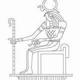 Egyptian Egypt Coloring Pages Kids God Ra Gods Ancient Goddess Goddesses Taweret Osiris Hellokids Re Nut sketch template