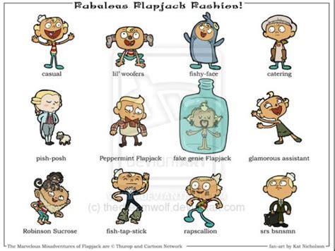 the forms of flapjack character design old cartoons