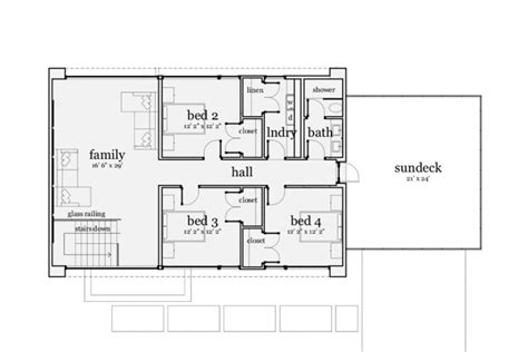 modern style house plan  beds  baths  sqft plan   modern style house plans