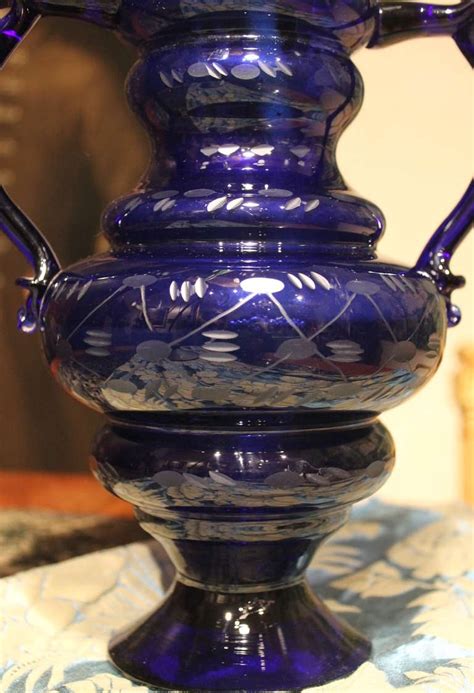 Blue Cobalt Murano Vase For Sale At 1stdibs