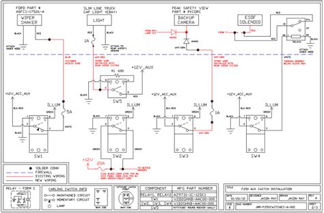 ford  wiring diagram  uplifter switches