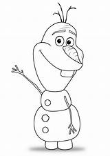 Olaf Elsa sketch template