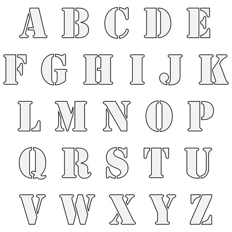 printable cut  letters     printablee