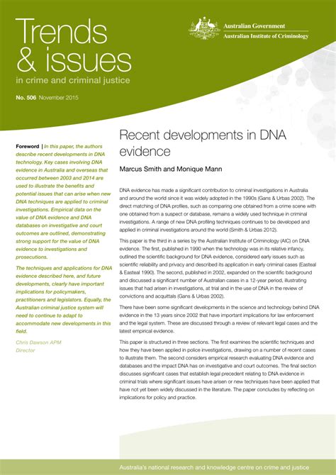 pdf recent developments in dna evidence