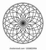 Vector Mandala Shutterstock sketch template