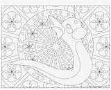 Pokemon Mandala Coloring Pages Snorlax Dratini Adult Mew Pngkey Pngkit sketch template