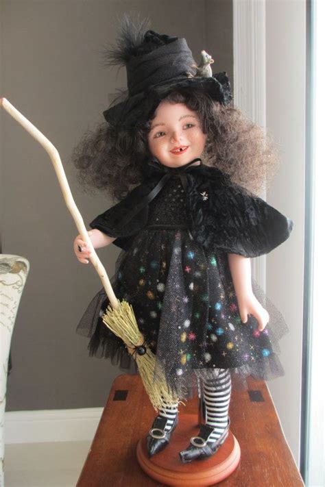 beautiful porcelain witch doll brujita beautiful witch witch doll