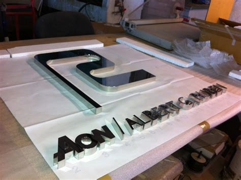 custom metal letter signs nyc metal letters signage visual works