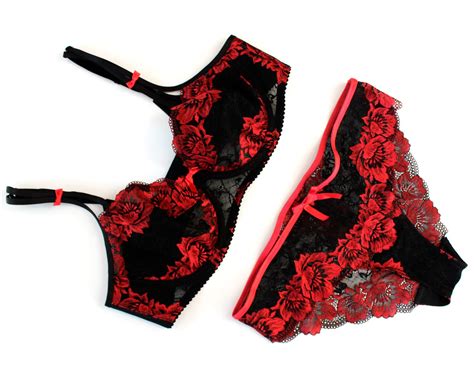 black and red lace lingerie 2 my handmade space