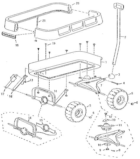 playloader wagon diagram parts list  model  radio flyer parts toy parts