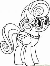 Coloring Shy Mrs Pony Little Pages Friendship Magic Cartoon Colouring Coloringpages101 Printable Choose Board sketch template
