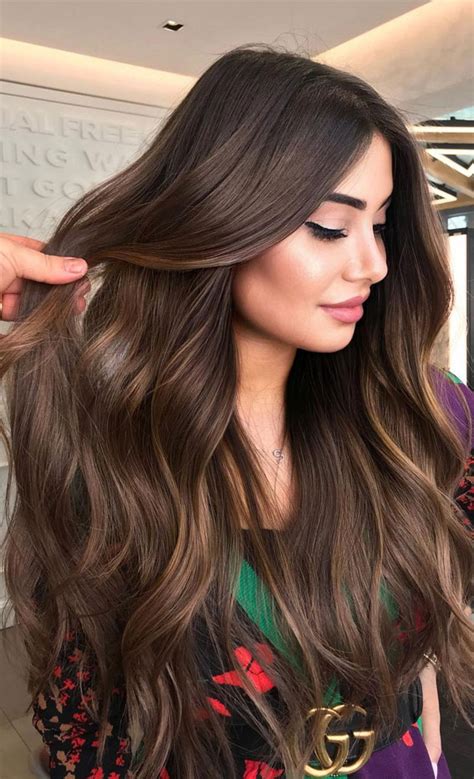 beautiful ways  rock brown hair  season partial highlights