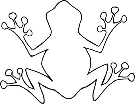 frog outline raisa template