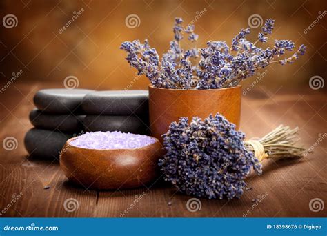 spa treatment lavender aromatherapy stock photo image  massage