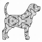 Geometric Beagle Labrador Coloringbay Cute Puppies Outline sketch template