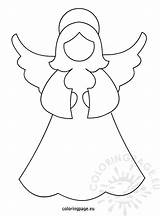 Angel Template Christmas Tree Coloring Printable Templates Ornaments Pages Applique Decoration Angels Coloringpage Eu Kids Crafts Star Printables Traceable Drawings sketch template