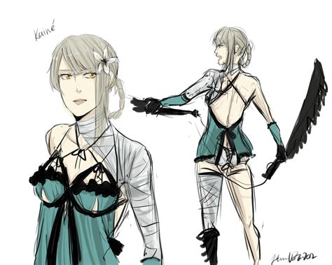 Nier Kaine Sketching By Naoot On Deviantart