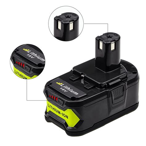 2 Pack 4 0ah P108 Replacement For Ryobi 18v Battery